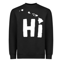 Black hi hawaii Heavyweight Sweatshirt - artisFamous