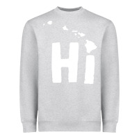 Heather Grey hi hawaii Heavyweight Sweatshirt - artisFamous