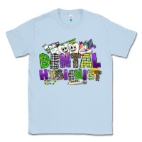 Dusty Blue dental hygienest mardi gras Classic Tee - CowGirlArtShop
