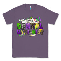 Lavender dental hygienest mardi gras Classic Tee - CowGirlArtShop