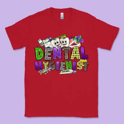 Dental Hygienest Mardi Gras Classic Tee Designed By Cowgirlartshop
