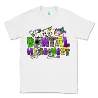 White dental hygienest mardi gras Classic Tee - CowGirlArtShop