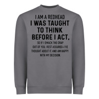 Storm i am a redhead i was taught to think Heavyweight Sweatshirt - artisFamous