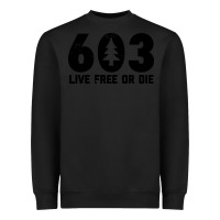 Black live free or die 603 tree Heavyweight Sweatshirt - artisFamous
