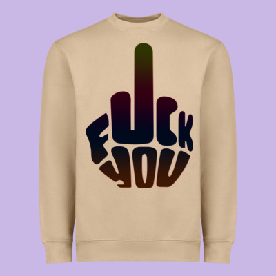 Fuck You Middle Finger Heavyweight Sweatshirt Designed By Artisfamous