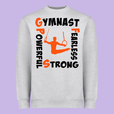 Awesome Gymnastics Boy Gymnast Power Strong Heavyweight Sweatshirt Designed By Artisfamous