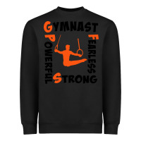 Black awesome gymnastics boy gymnast power strong Heavyweight Sweatshirt - artisFamous