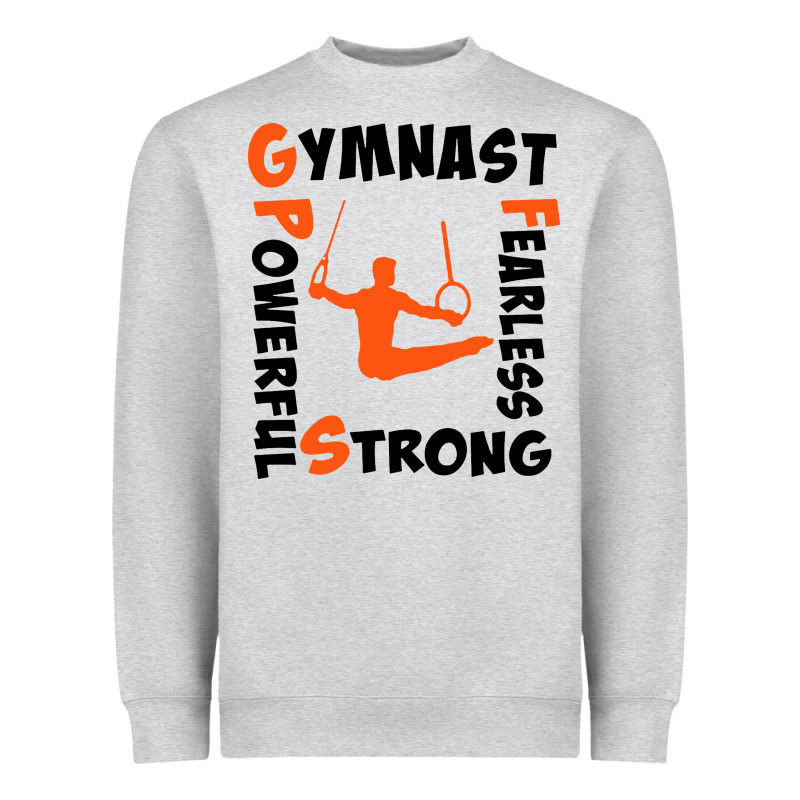 Awesome Gymnastics Boy Gymnast Power Strong Heavyweight Sweatshirt by artisFamous | Teevron