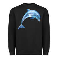 Black dolphin Heavyweight Sweatshirt - BarkalooDesign
