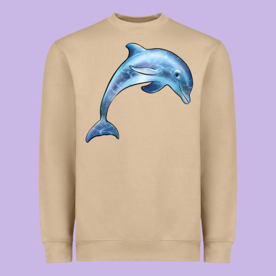 Dolphin Heavyweight Sweatshirt Designed By Barkaloodesign