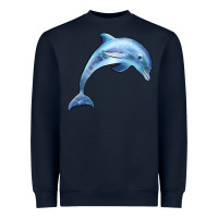 Navy dolphin Heavyweight Sweatshirt - BarkalooDesign