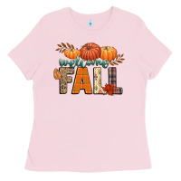 Bubblegum Pink welcome fall Ladies Tee - CowGirlArtShop