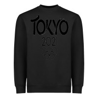 Black Olympic RingTokyo 2020 Heavyweight Sweatshirt - artisFamous