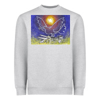 Heather Grey pablo picasso signed & hand Heavyweight Sweatshirt - artisFamous