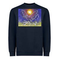 Navy pablo picasso signed & hand Heavyweight Sweatshirt - artisFamous