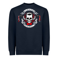 Navy loner rebel Heavyweight Sweatshirt - artisFamous