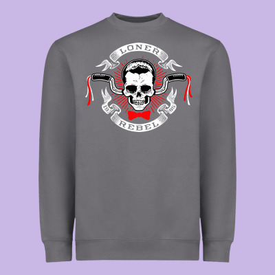 Loner Rebel Heavyweight Sweatshirt Designed By Artisfamous