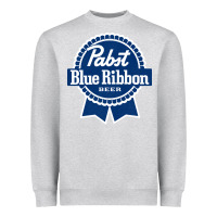 Heather Grey pabst blue ribbon Heavyweight Sweatshirt - artisFamous