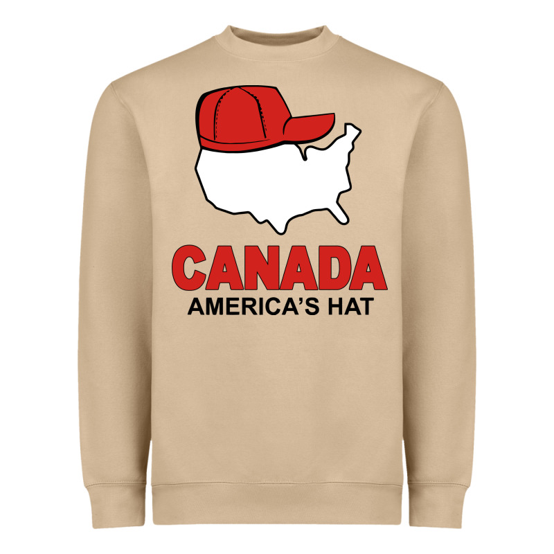 Canada America's Hat Heavyweight Sweatshirt by artisFamous | Teevron