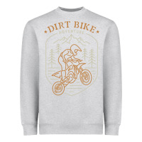 Heather Grey dirt bike 1a Heavyweight Sweatshirt - artisFamous