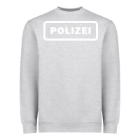 Heather Grey polizei Heavyweight Sweatshirt - artisFamous