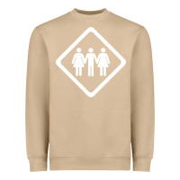 Mushroom threesome Heavyweight Sweatshirt - artisFamous