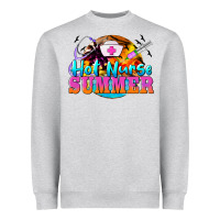 Heather Grey hot nurse summer Heavyweight Sweatshirt - BarkalooDesign