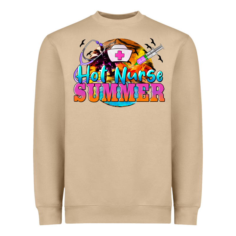 Hot Nurse Summer Heavyweight Sweatshirt by BarkalooDesign | Teevron