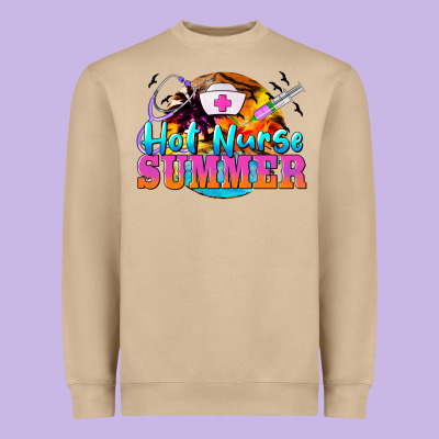 Hot Nurse Summer Heavyweight Sweatshirt Designed By Barkaloodesign