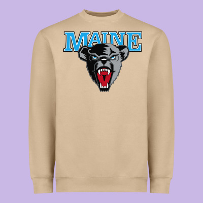 Maine Black Bears Premier Heavyweight Sweatshirt Designed By Artisfamous