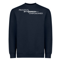 Navy proudly unpoisoned Heavyweight Sweatshirt - artisFamous