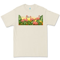 Bone flamingos with sunset Premium Tee - TumblerDesignByShophia