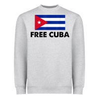 Heather Grey free cuba  sos cuba cuba pride nuestra cuba Heavyweight Sweatshirt - artisFamous