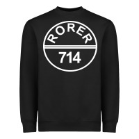 Black rorer 714 Heavyweight Sweatshirt - artisFamous