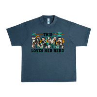 Midnight Navy this mama loves her herd goats Urban Heavy Tee - Jasminsmagicworld