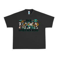 Pigment Black this mama loves her herd goats Urban Heavy Tee - Jasminsmagicworld
