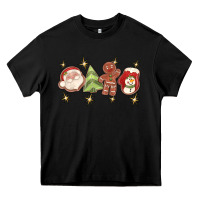 Black Christmas gingerbread cookies Heavy Core Tee - texasbilliewilder