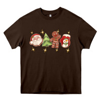 Chocolate Brown Christmas gingerbread cookies Heavy Core Tee - texasbilliewilder