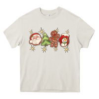 Cream Christmas gingerbread cookies Heavy Core Tee - texasbilliewilder