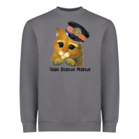 Storm cat tama train station master Heavyweight Sweatshirt - artisFamous