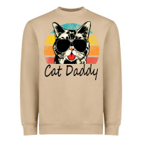 Mushroom cat daddy vintage Heavyweight Sweatshirt - artisFamous