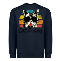 Navy cat daddy vintage Heavyweight Sweatshirt - artisFamous