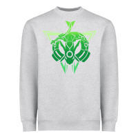 Heather Grey rayquaza Heavyweight Sweatshirt - artisFamous