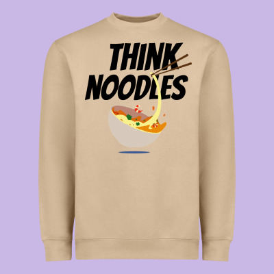Think Noodles Heavyweight Sweatshirt Designed By Artisfamous