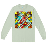 Matcha softball coffee cup and bat with leopard seamless pattern bbs Long Sleeve Tee - BundleAndBundleShop
