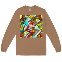 Toasted Coconut softball coffee cup and bat with leopard seamless pattern bbs Long Sleeve Tee - BundleAndBundleShop