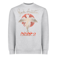 Heather Grey louder than life teather american Heavyweight Sweatshirt - artisFamous