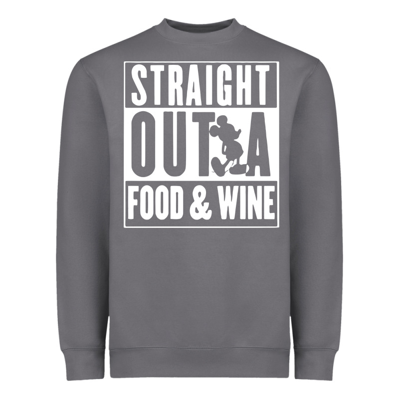 Straight Out A Food And Wine Heavyweight Sweatshirt by artisFamous | Teevron