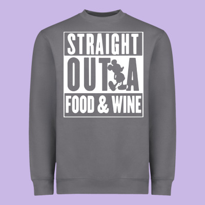 Straight Out A Food And Wine Heavyweight Sweatshirt Designed By Artisfamous