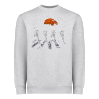 Heather Grey solar system galaxy, astronomy lover Heavyweight Sweatshirt - artisFamous